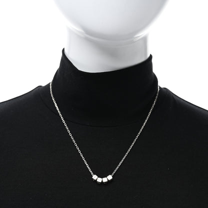 Tiffany Sterling Silver T&CO Cube Pendant Necklace 3 of 4