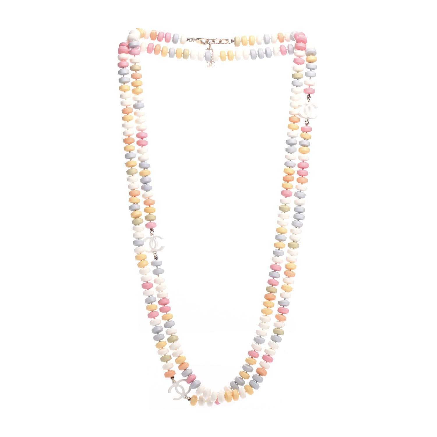 Chanel Candy CC Double Strand Necklace Multicolor 3 of 4