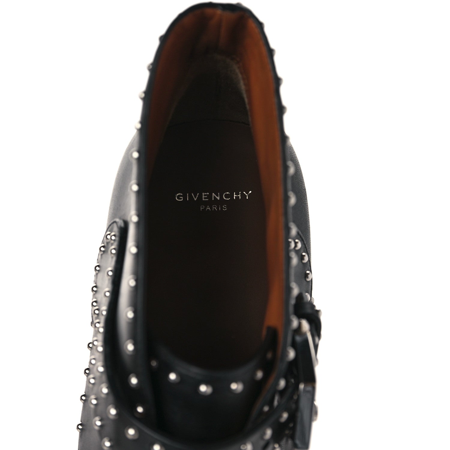 Givenchy Smooth Calfskin Elegant Cowboy Studded Ankle Boots 40 Black 7 of 7