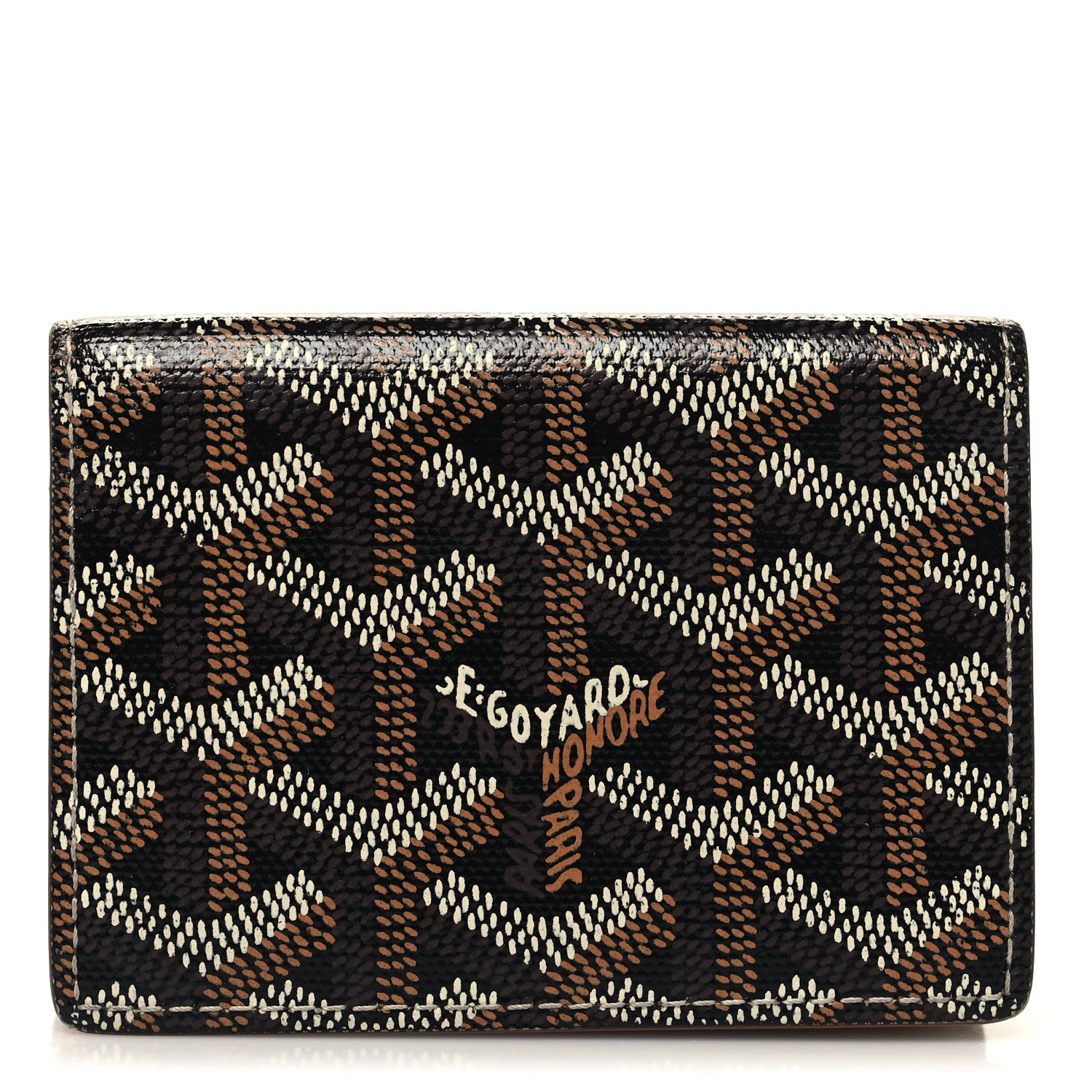 Goyard Goyardine Business Card Holder Black Gold 1 of 11