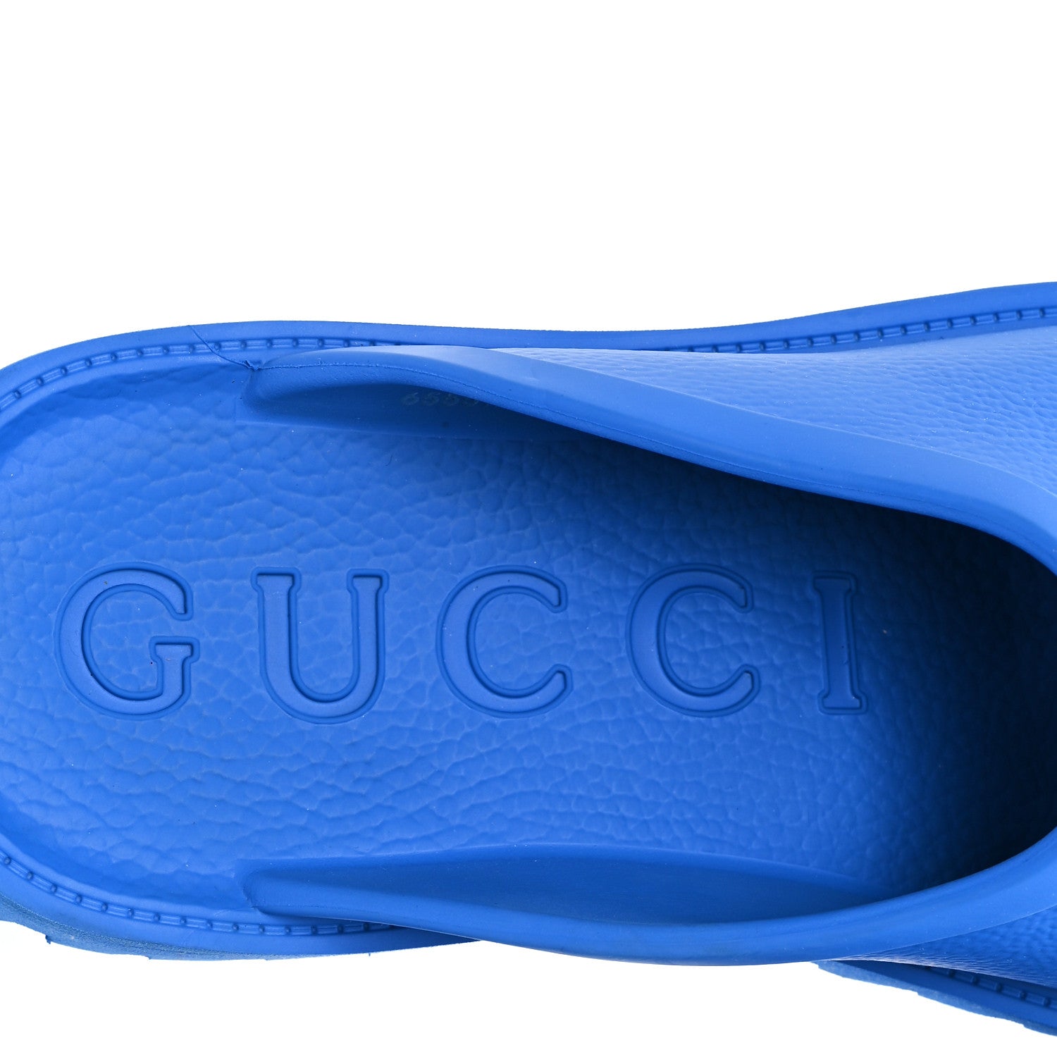Gucci Rubber GG Monogram Mens Sandals 12 Bright Splash 8 of 10