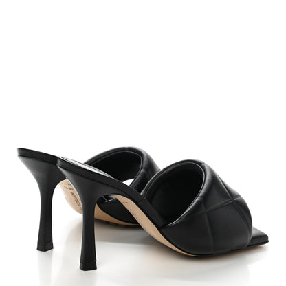 Bottega Veneta Nappa Quilted Rubber Lido Mule Sandals 36.5 Black 4 of 8