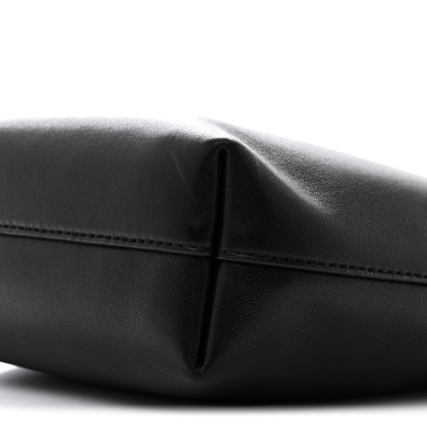 Lambskin Pochon Shoulder Bag Black
