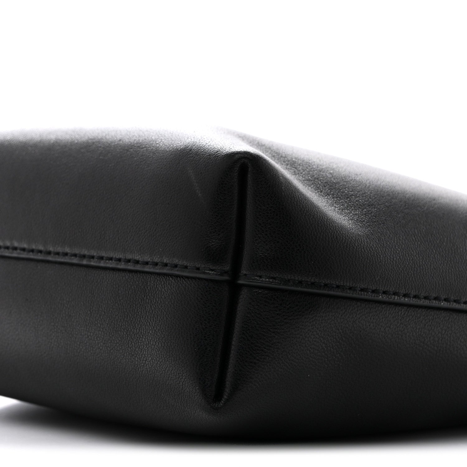 Saint Laurent Lambskin Pochon Shoulder Bag Black 10 of 10