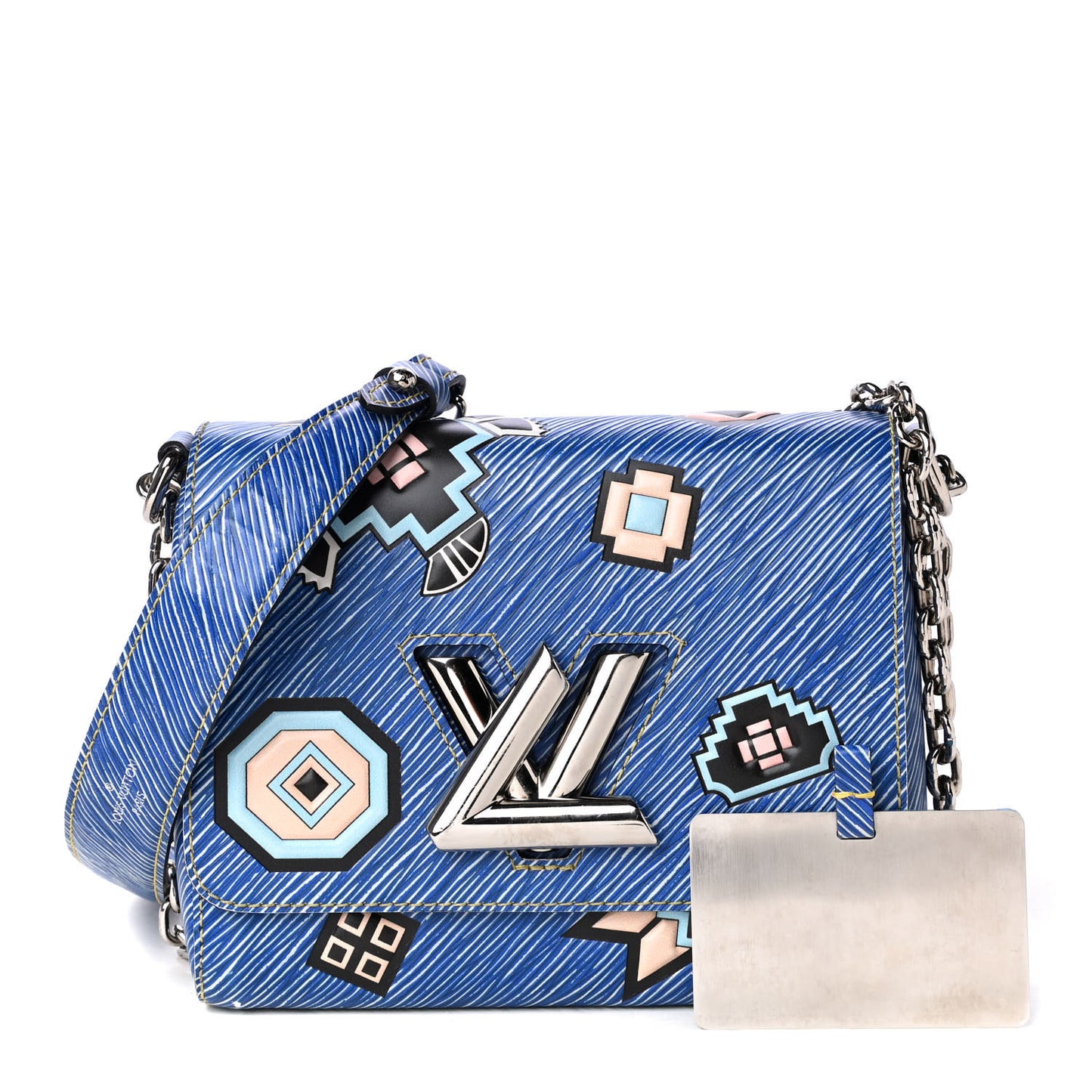 Epi Azteque Twist Shoulder Bag PM Denim Light