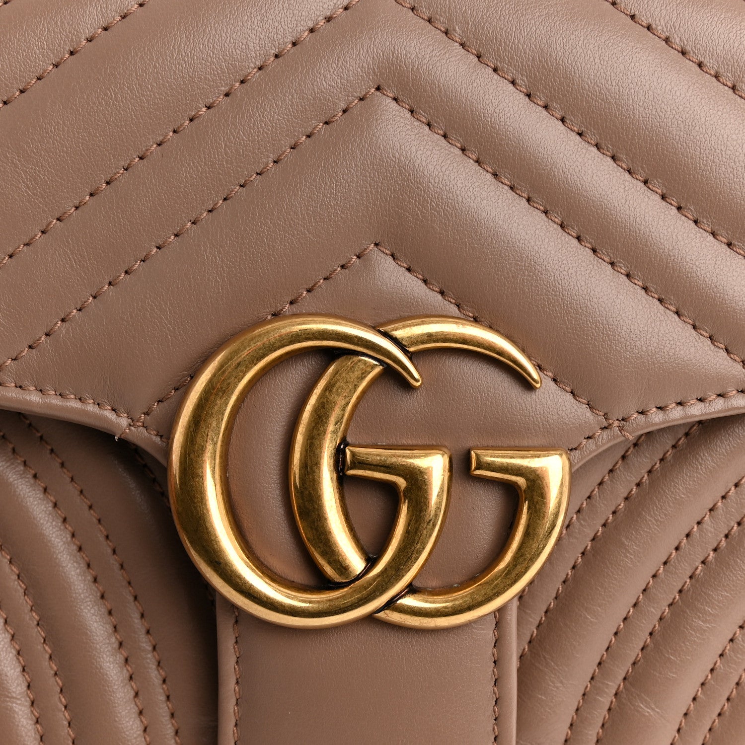 Gucci Calfskin Matelasse Small GG Marmont Shoulder Bag Porcelain Rose 11 of 12