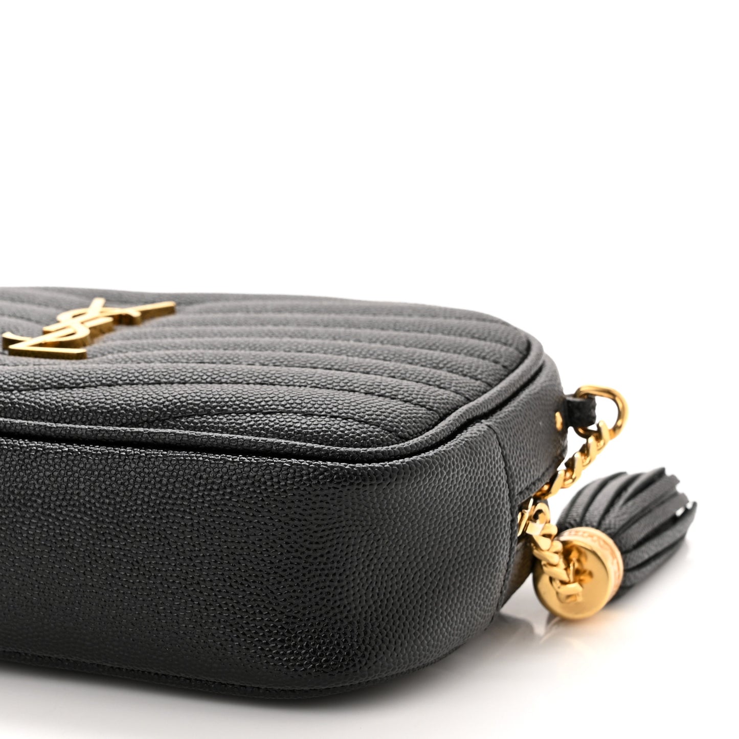 Grain De Poudre Matelasse Monogram Mini Lou Camera Bag Black