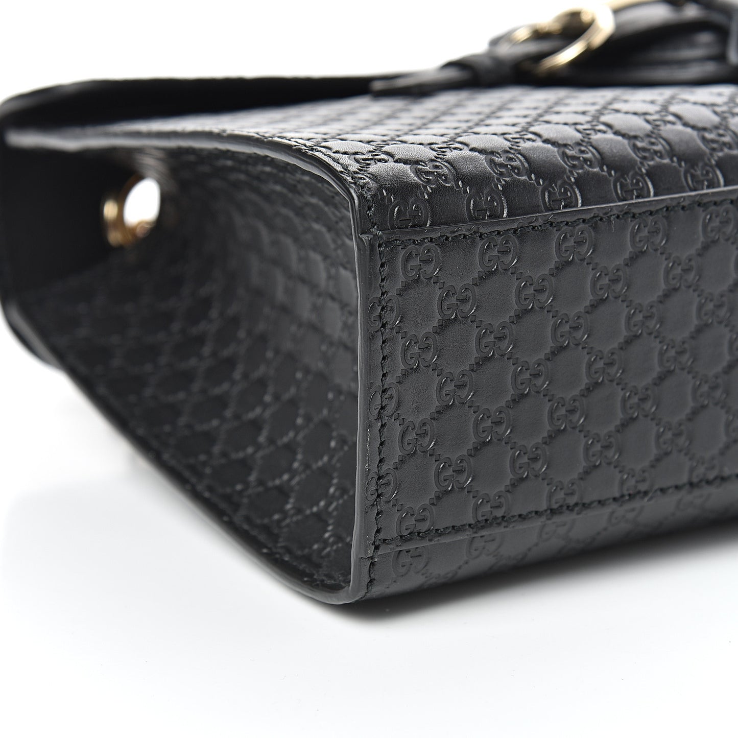 Microguccissima Medium Emily Chain Shoulder Bag Black