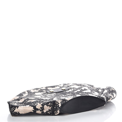 Alexander McQueen Silk De Manta Lace Print Clutch 4 of 7
