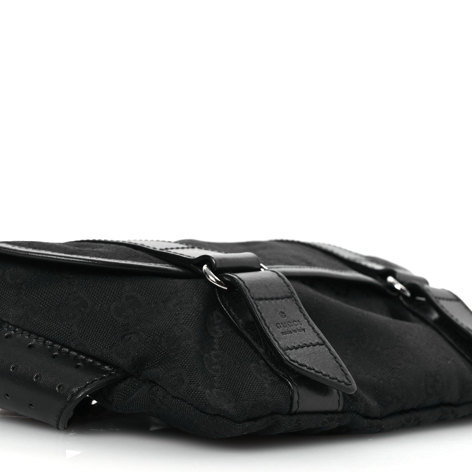 Gucci Monogram Waist Belt Bag Black 9 of 12