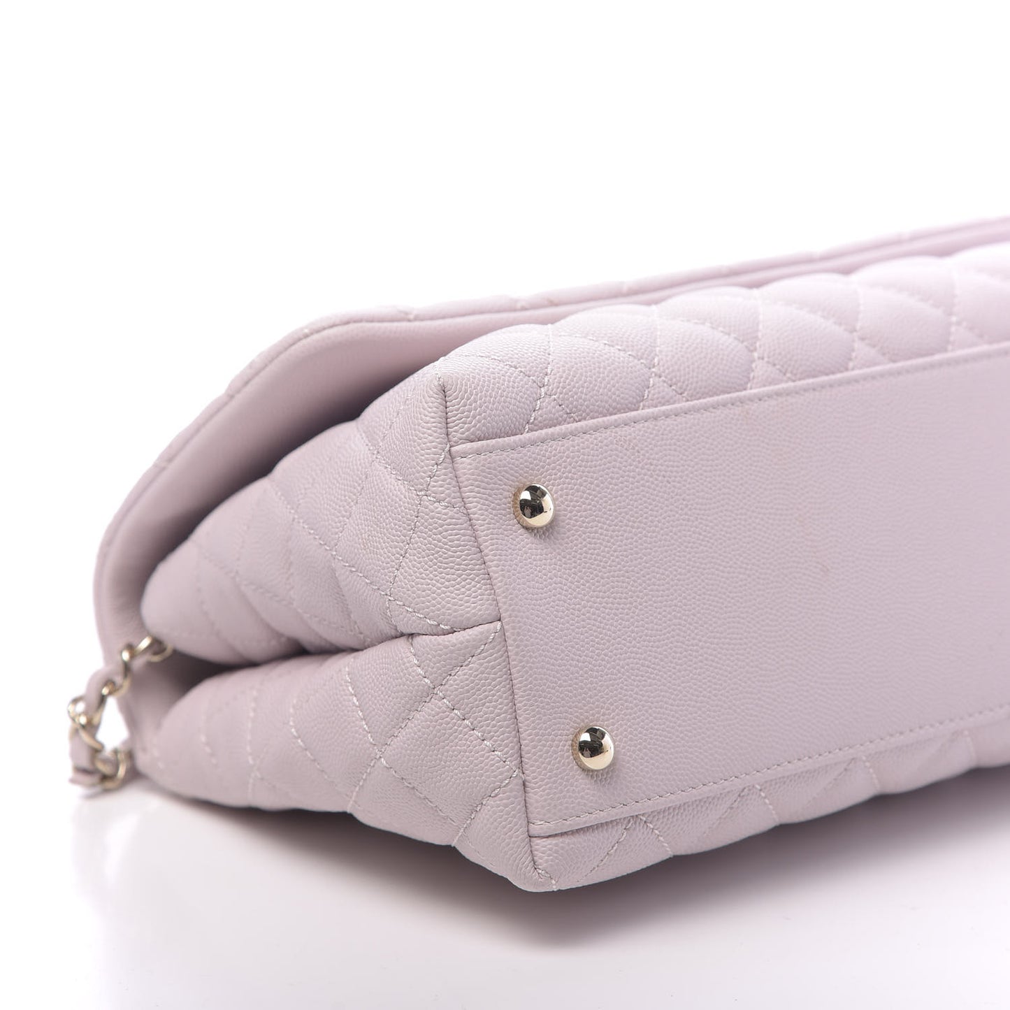 Caviar Quilted Small Coco Handle Flap Lilas Lilac
