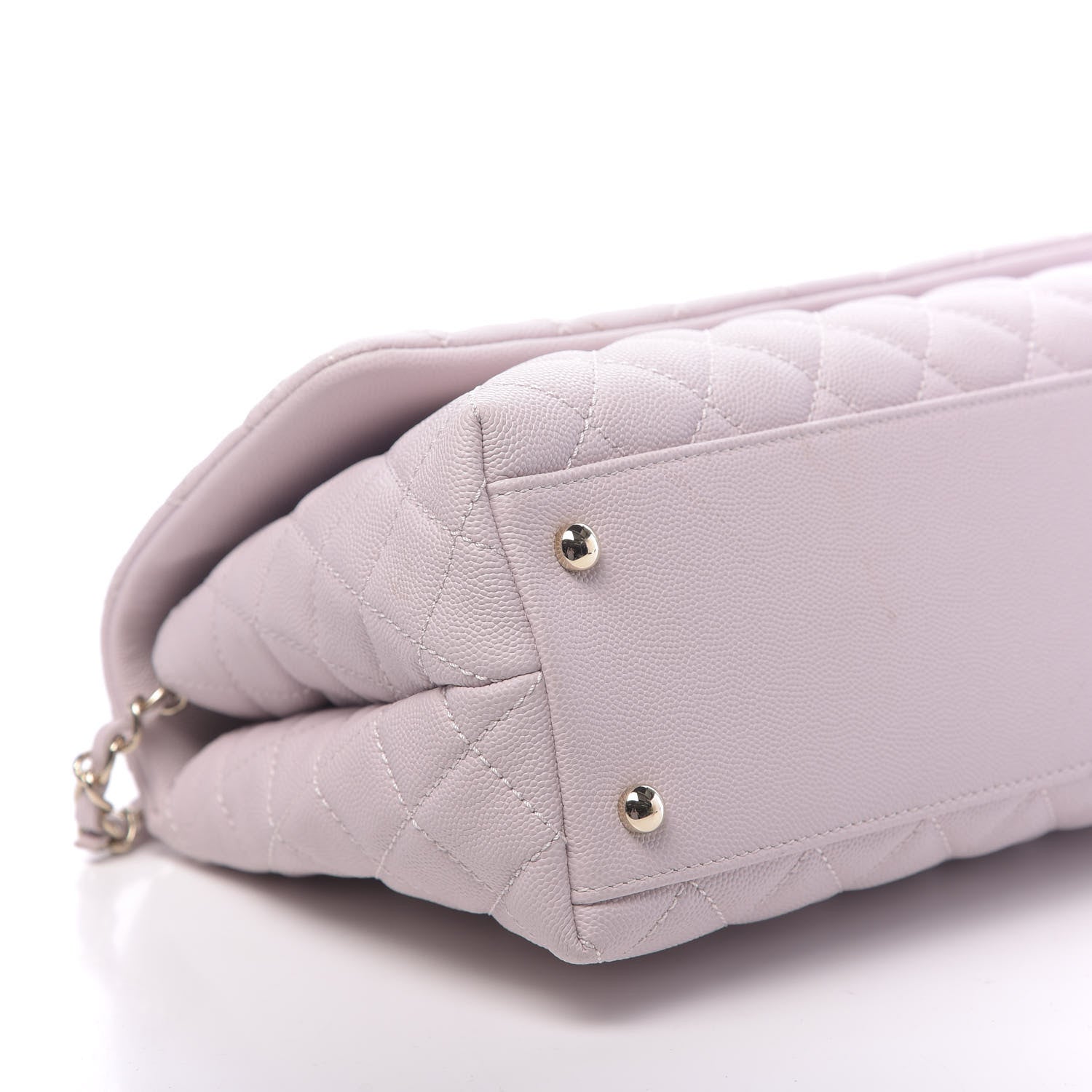 Chanel Caviar Quilted Small Coco Handle Flap Lilas Lilac 8 of 10