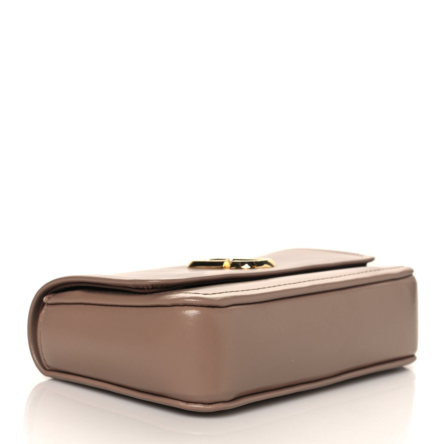 Lambskin Mini The Glam Shot Bag Dusty Beige