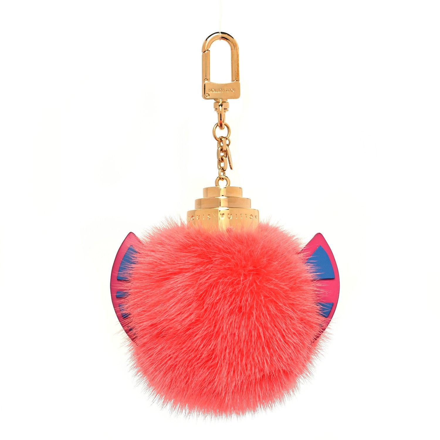 Louis Vuitton Mink Fur Totem Bag Charm Pink 1 of 5