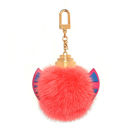 Louis Vuitton Mink Fur Totem Bag Charm Pink 1 of 5