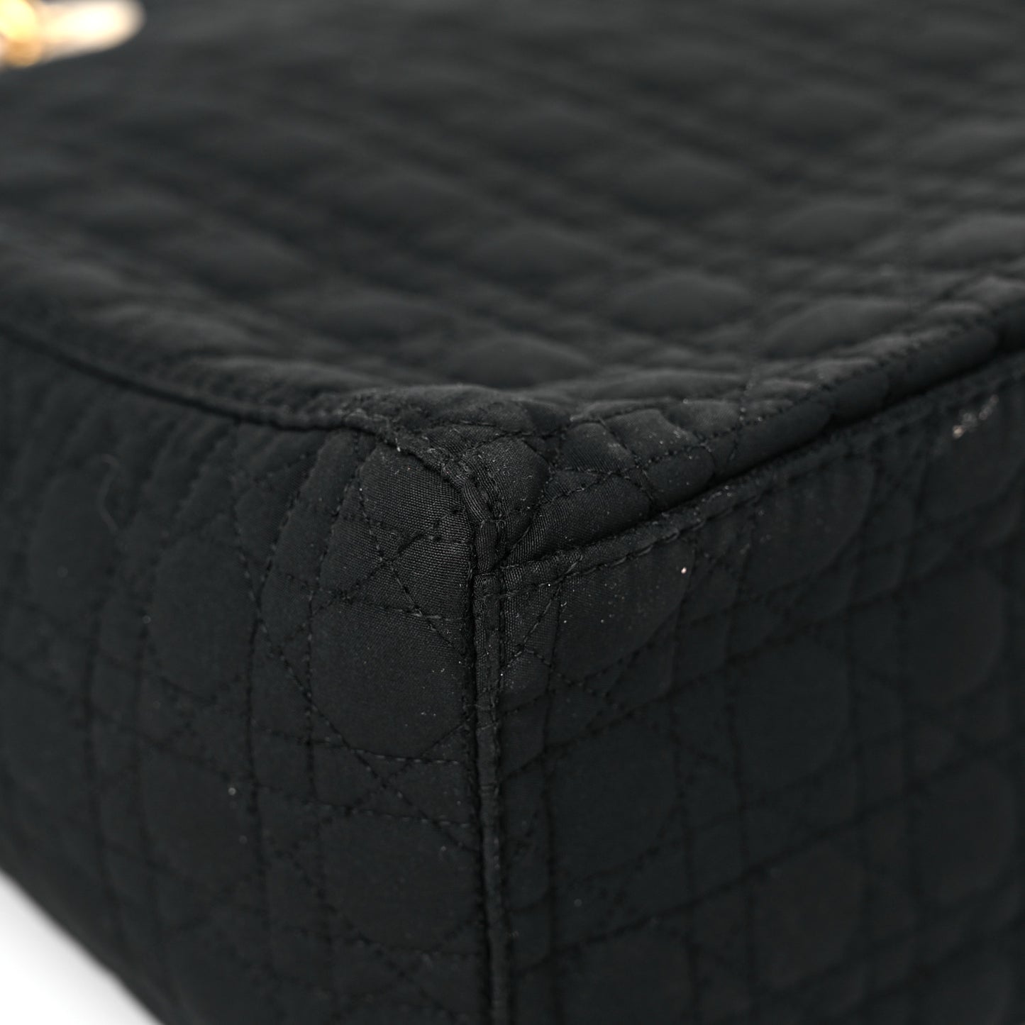Nylon Cannage Large Lady Dior Black