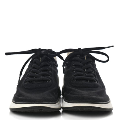 Chanel Lycra Womens CC Sneakers 36 Black 2 of 7