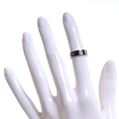 Cartier 18K White Gold 5.5mm LOVE Ring 48 4.5 2 of 4
