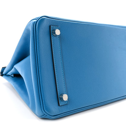 Hermes Epsom Birkin 30 Bleu Frida 9 of 10