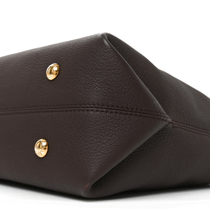 Louis Vuitton Grained Calfskin Low Key Cabas MM Chocolate 9 of 10