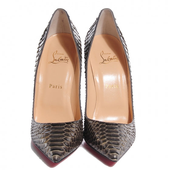 Christian Louboutin Python So Kate 120 Pumps 41 Bronze 2 of 7