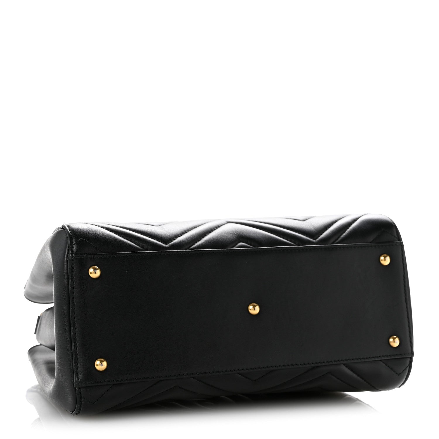 Gucci Calfskin Matelasse Small GG Marmont Tote Black 4 of 14