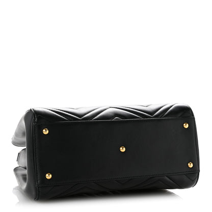 Gucci Calfskin Matelasse Small GG Marmont Tote Black 4 of 14