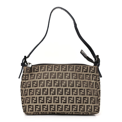 Fendi Zucchino Pochette Dark Brown 1 of 11