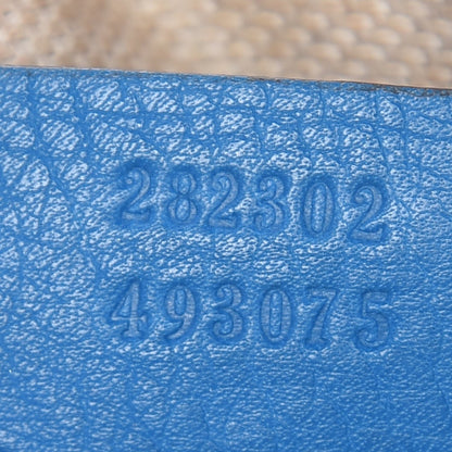 Gucci Calfskin Medium Soho Boston Riviera Blue 7 of 15