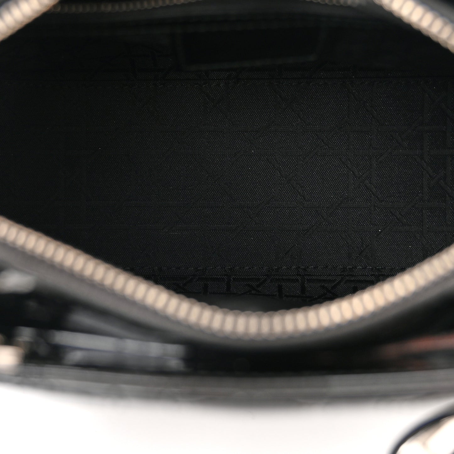 Patent Cannage Medium Lady Dior Black