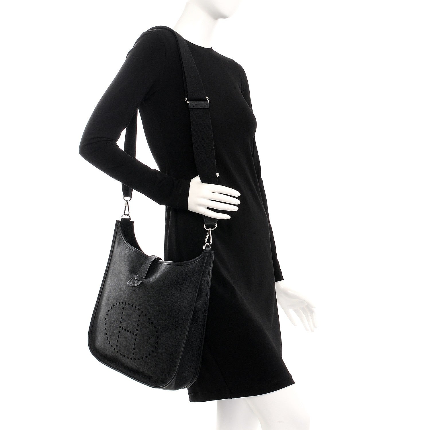 Hermes Soft Epsom Evelyne III GM Black 2 of 10