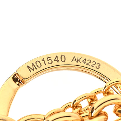 Louis Vuitton Blooming Garden Bag Charm Key Holder Gold 5 of 5