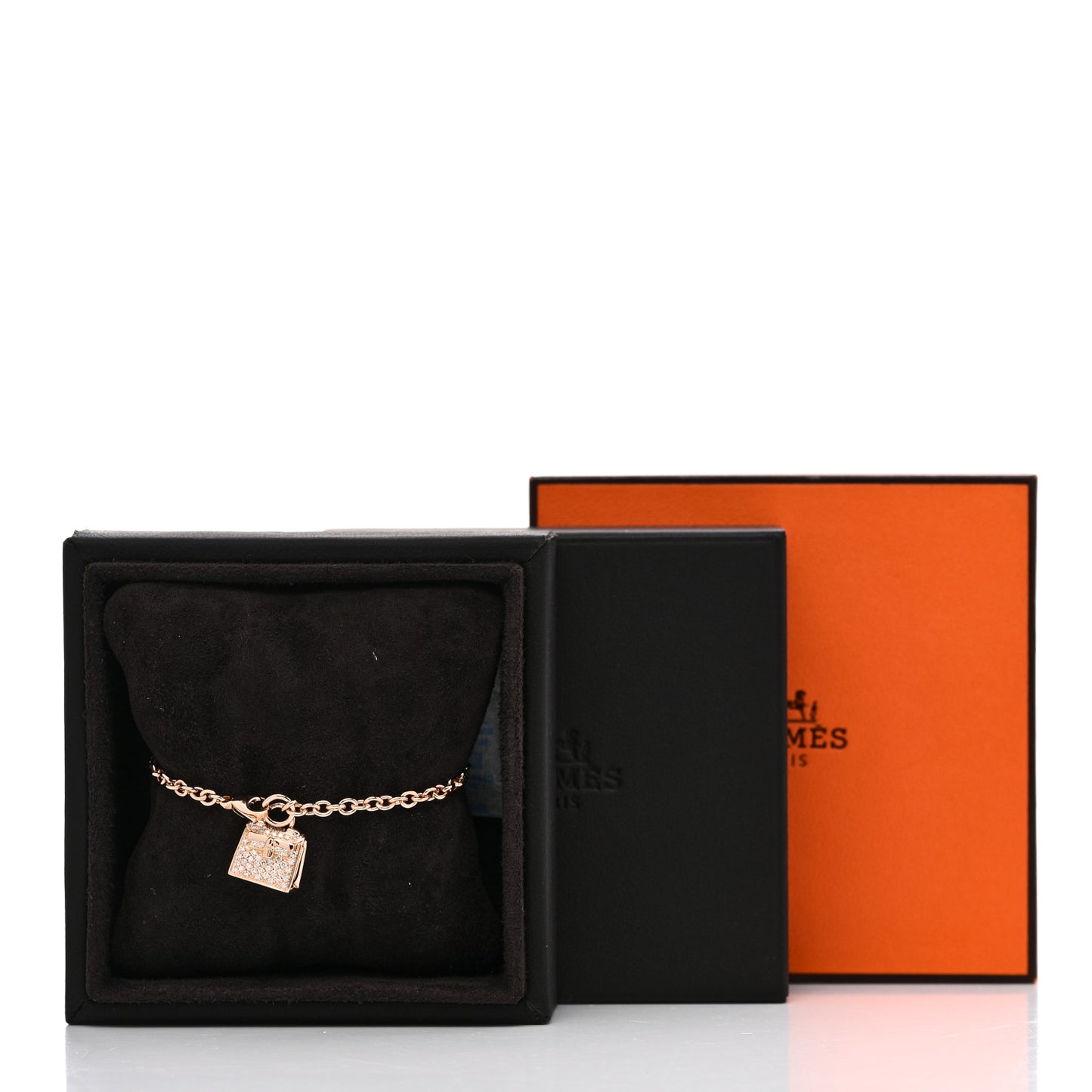 18K Rose Gold Diamond Kelly Amulettes Bracelet SH