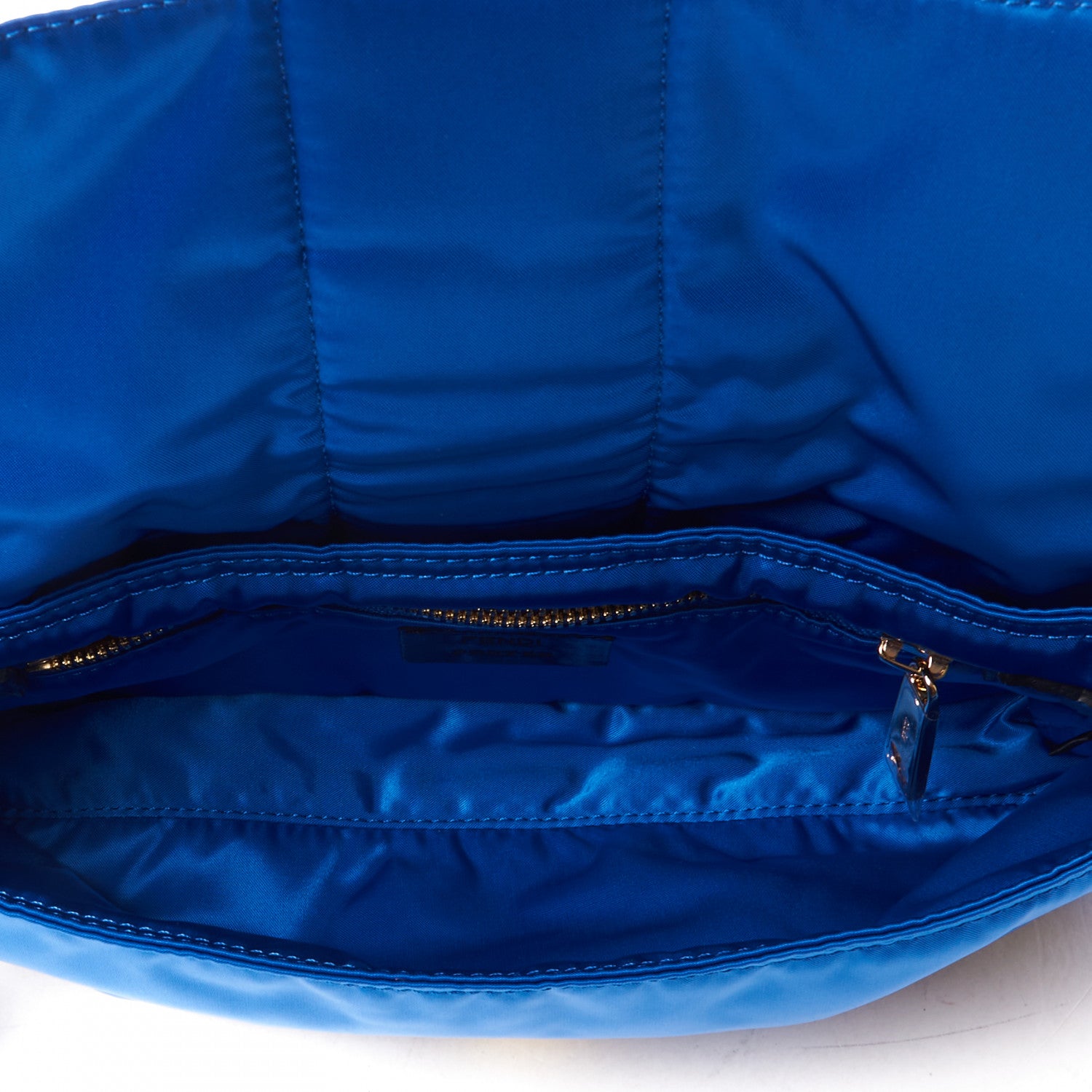 Fendi X PORTER Nylon Regular Belt Baguette Bag Blu 6 of 9