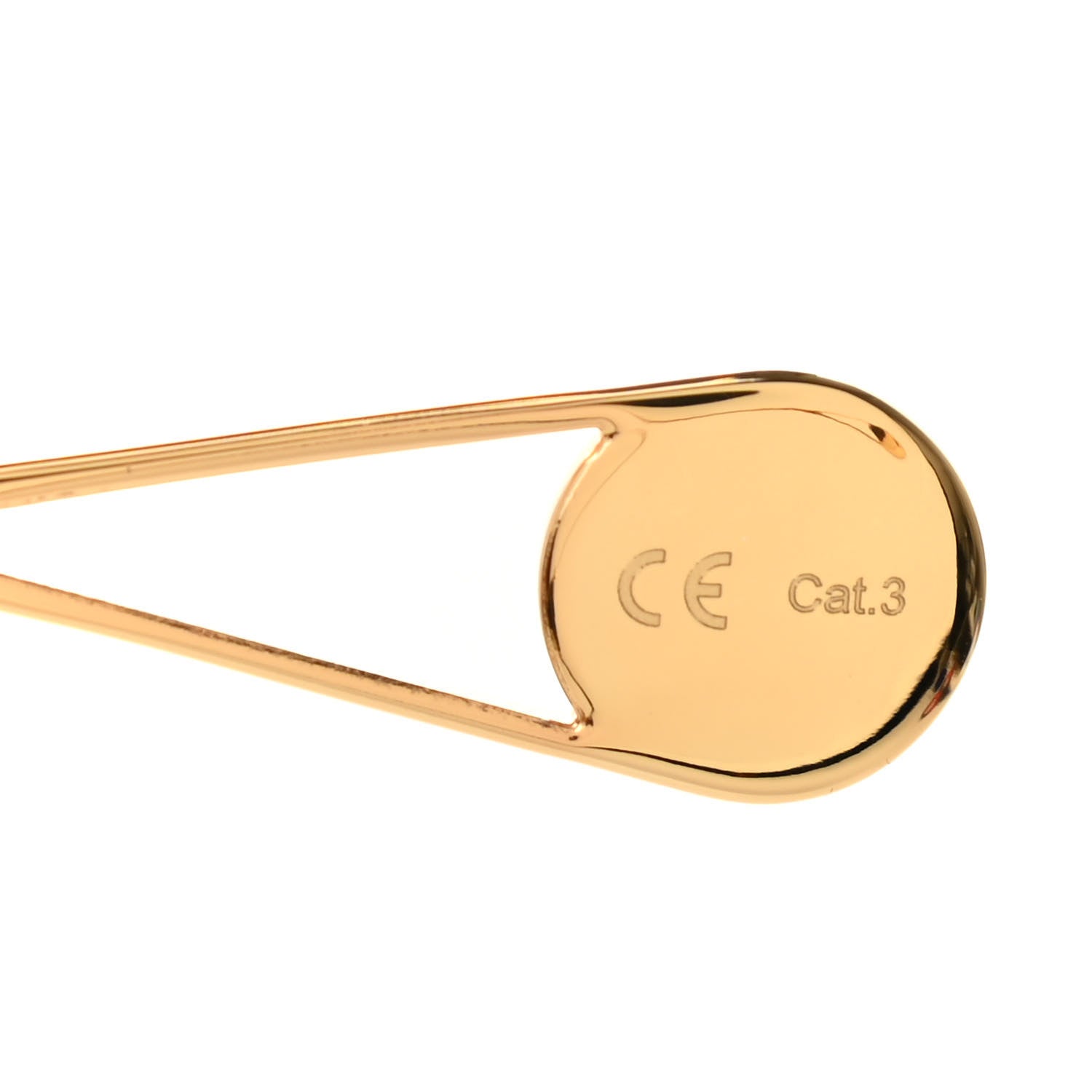 Gucci Metal Pearl Cat Eye Sunglasses GG0364S Gold 5 of 7