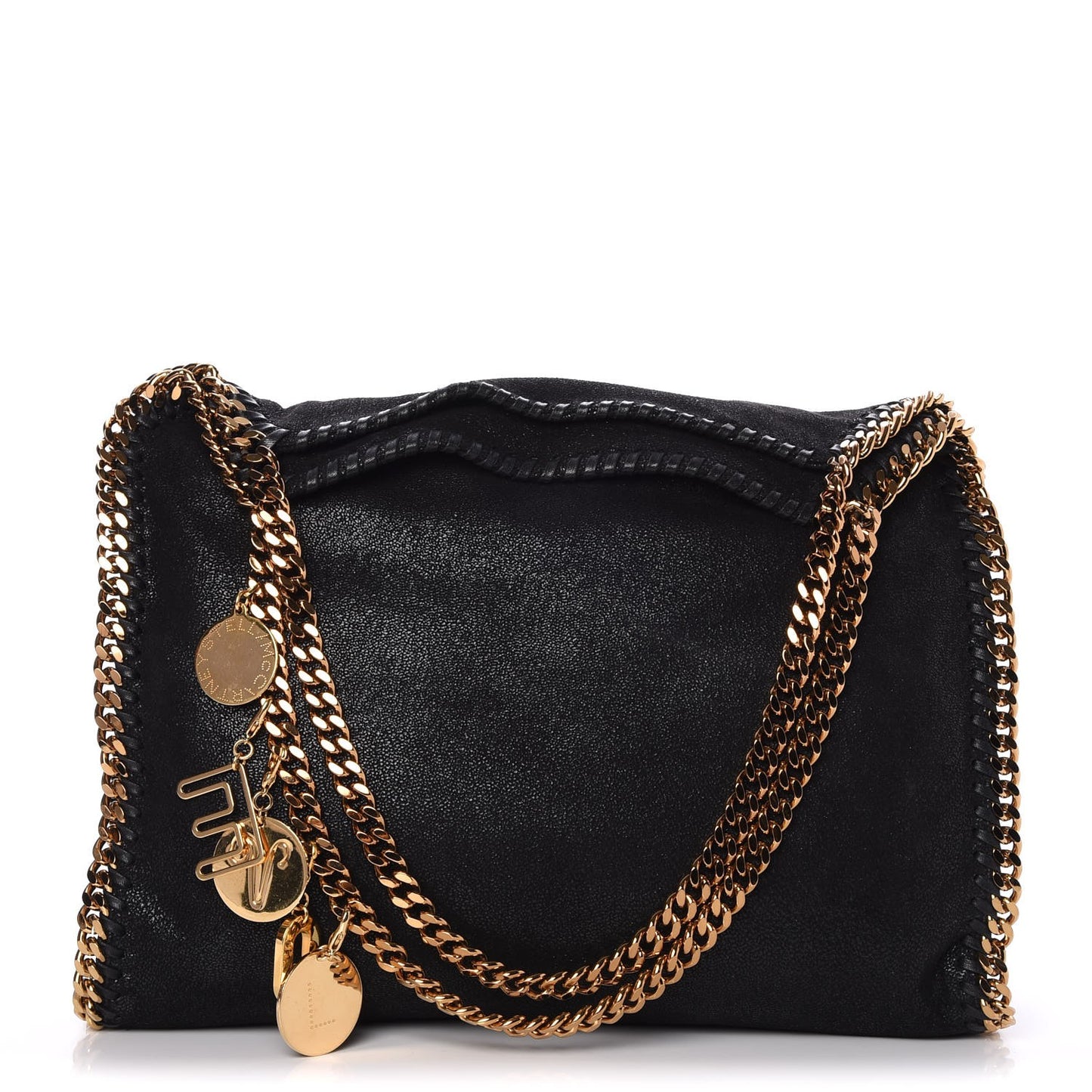 Shaggy Deer Small Falabella Tote Black