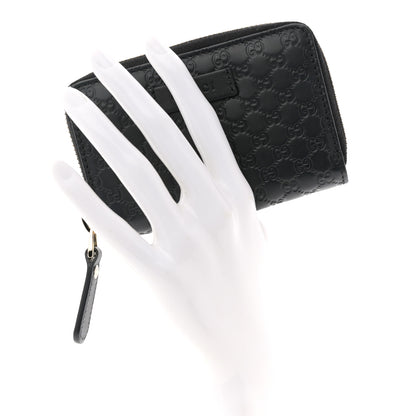 Gucci Microguccissima Zip Around Card Case Black 2 of 7