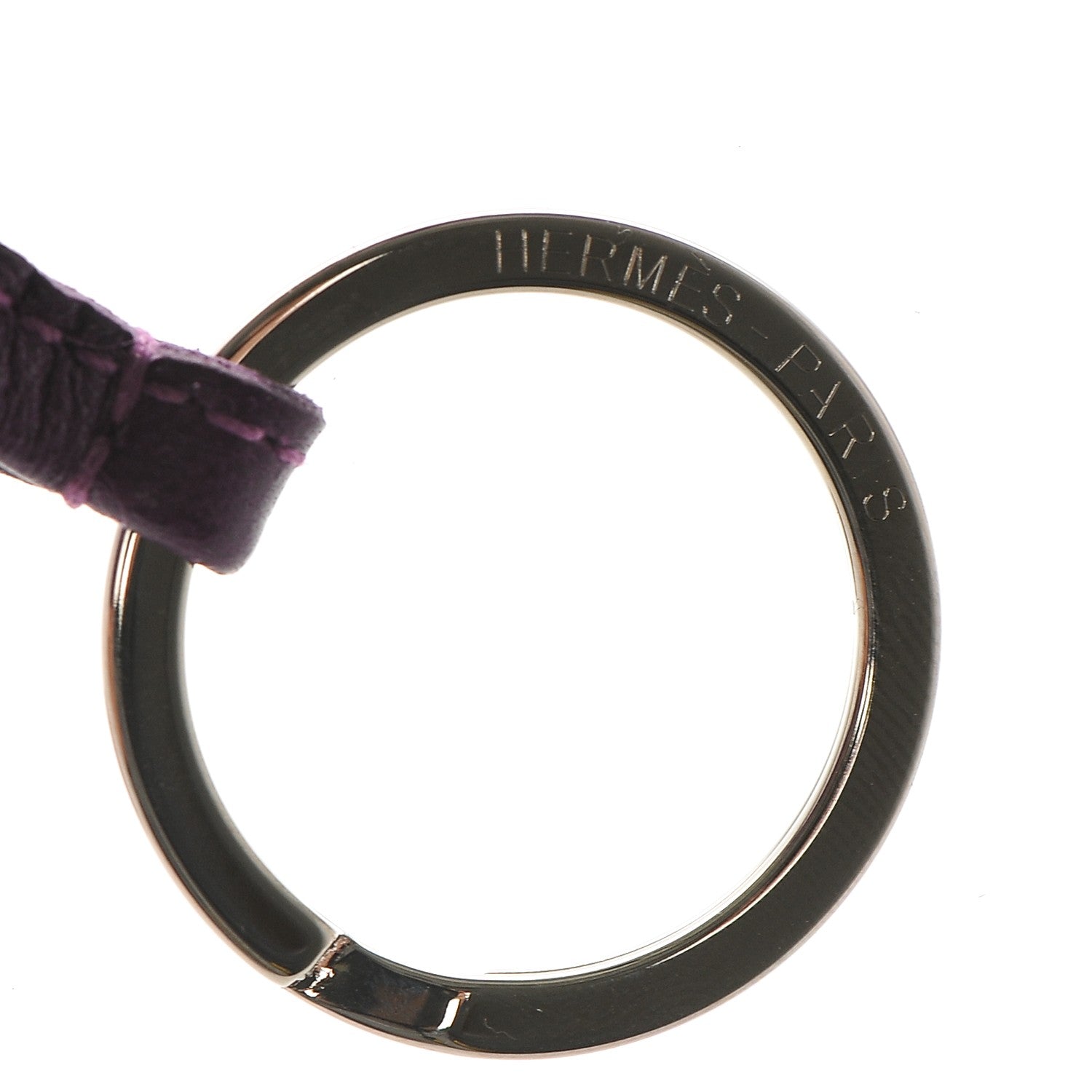 Hermes Lambskin Carmen Tassel Key Holder Violet 3 of 3