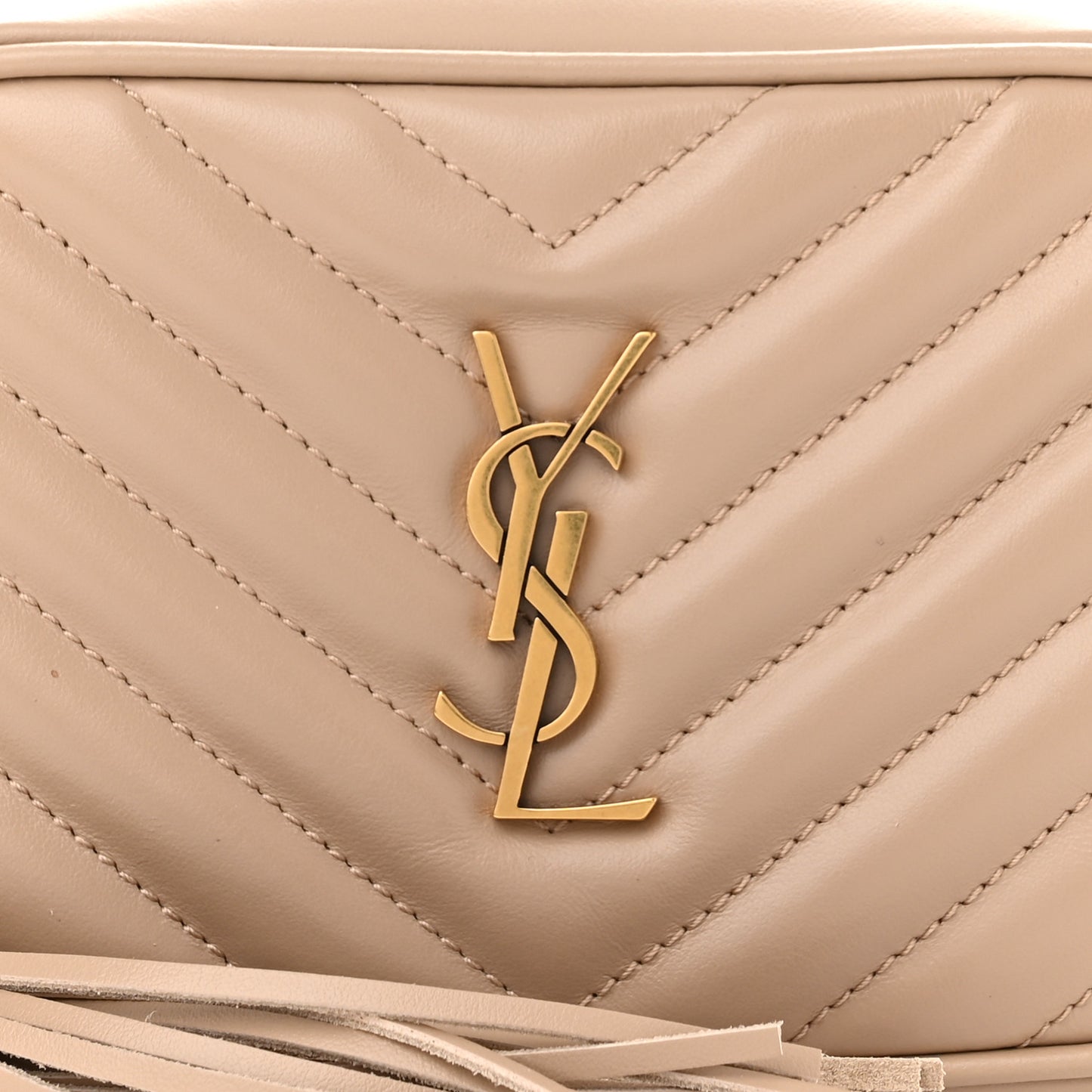 Calfskin Matelasse Monogram Lou Belt Bag Dark Beige
