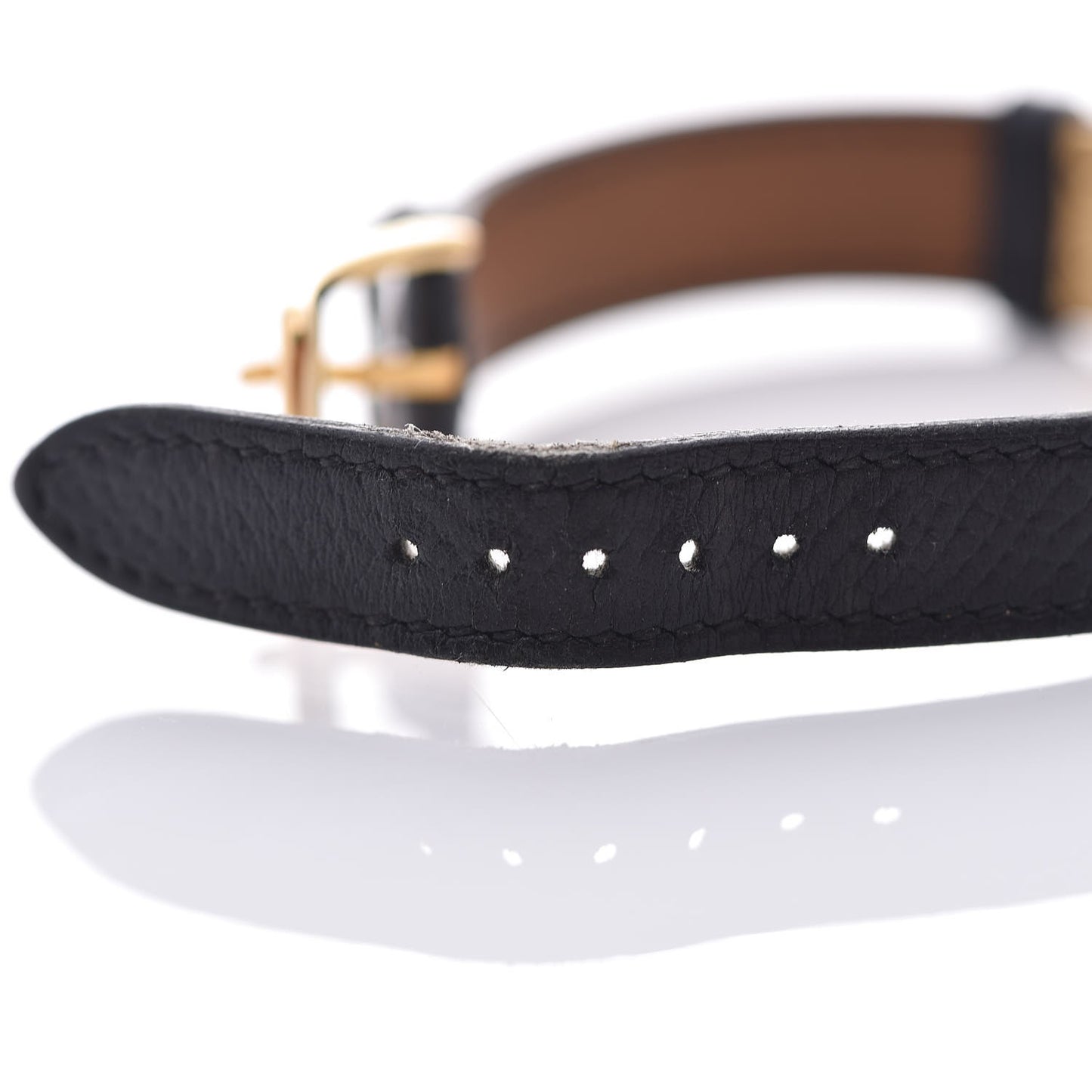 Stainless Steel Courchevel 20mm Kelly Cadena Quartz Watch Noir