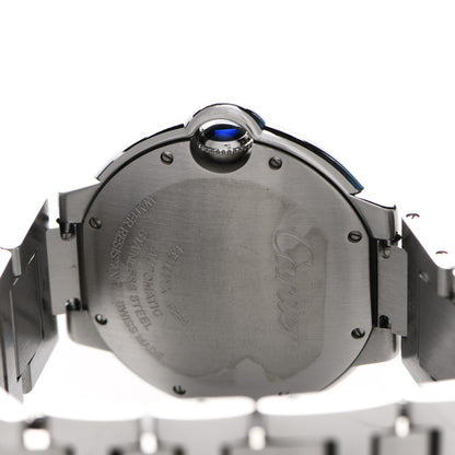Cartier Stainless Steel Diamond Bezel 36mm Ballon Bleu De Cartier Automatic Watch 4 of 5