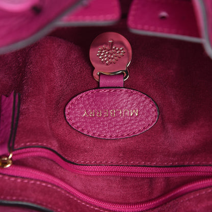 Mulberry Spongy Pebbled Small Bayswater Satchel Hot Fuchsia 8 of 11