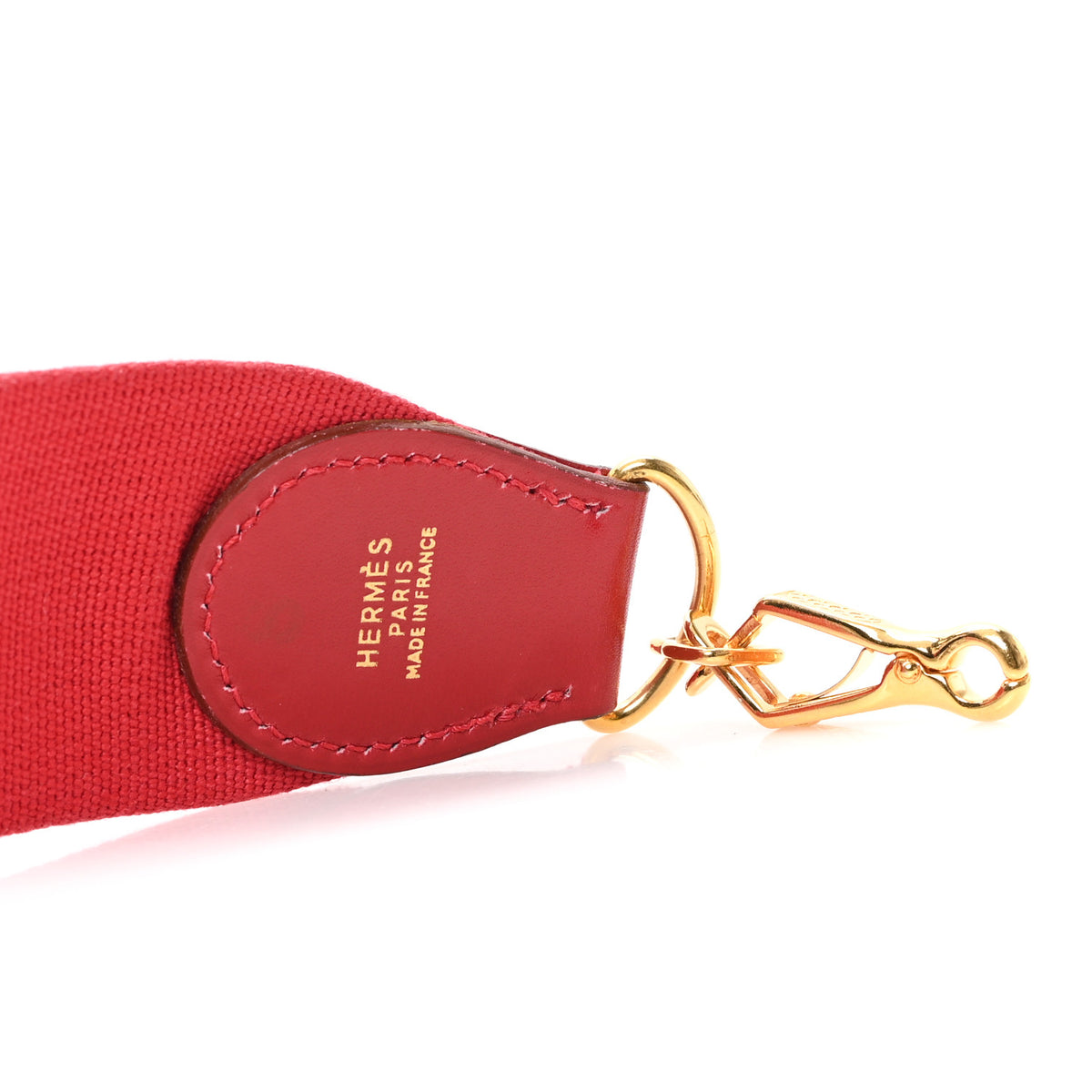 Hermes Toile Box Shoulder Strap Rouge Vif 3 of 3