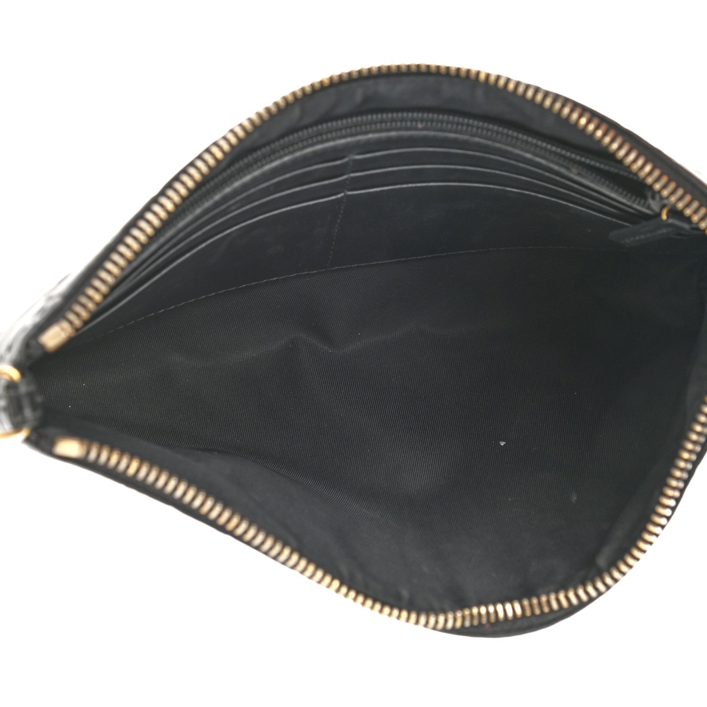Guccissima Signature Wrist Wallet Black