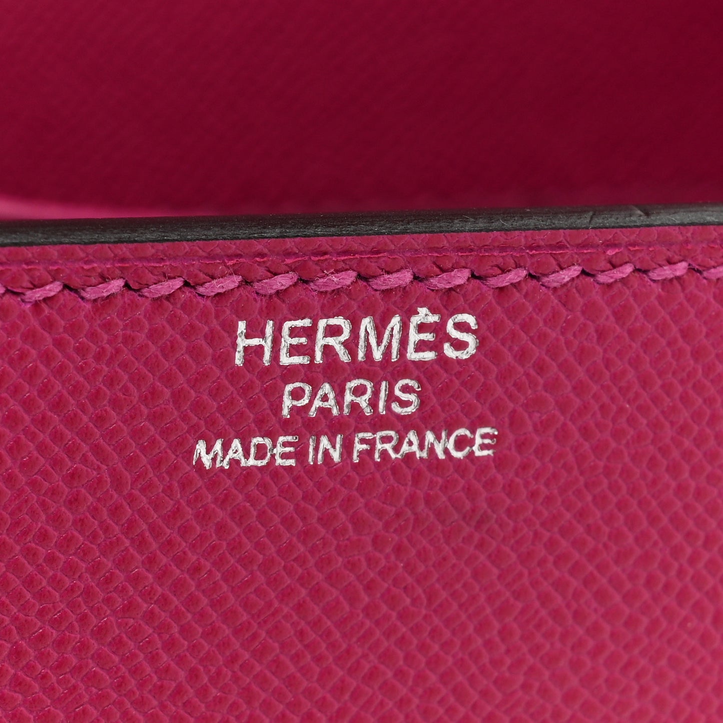 Madame Calfskin Cinhetic Boxy Top Handle Bag Rose Pourpre