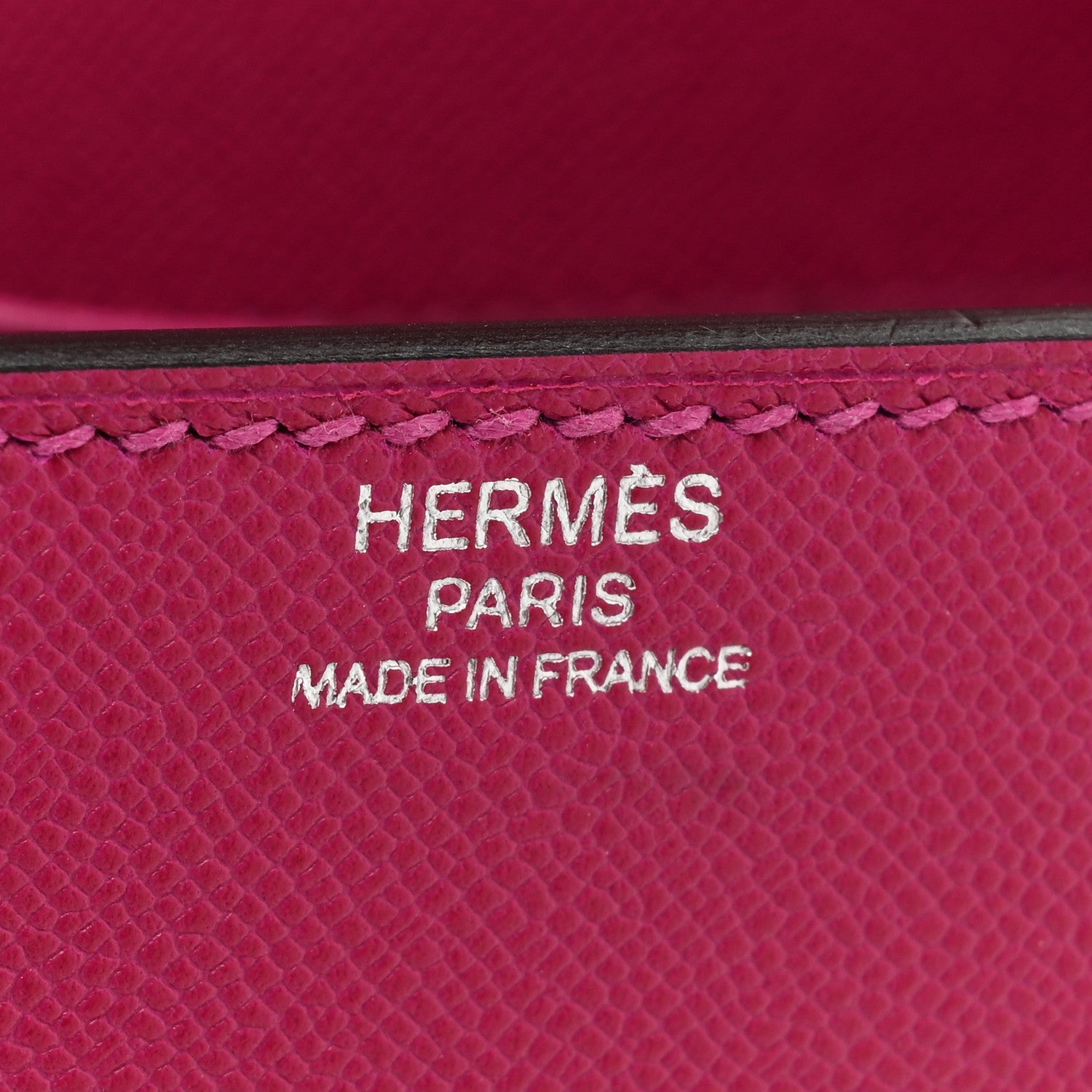 Hermes Madame Calfskin Cinhetic Boxy Top Handle Bag Rose Pourpre 6 of 11
