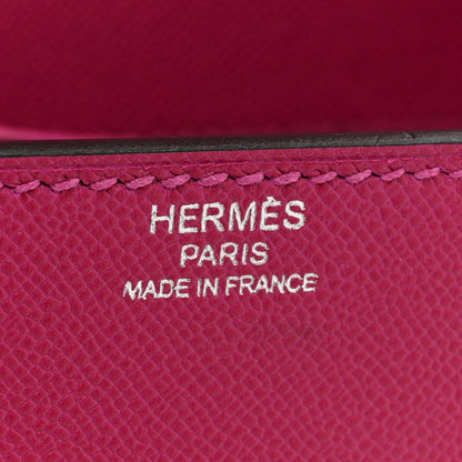 Hermes Madame Calfskin Cinhetic Boxy Top Handle Bag Rose Pourpre 6 of 11