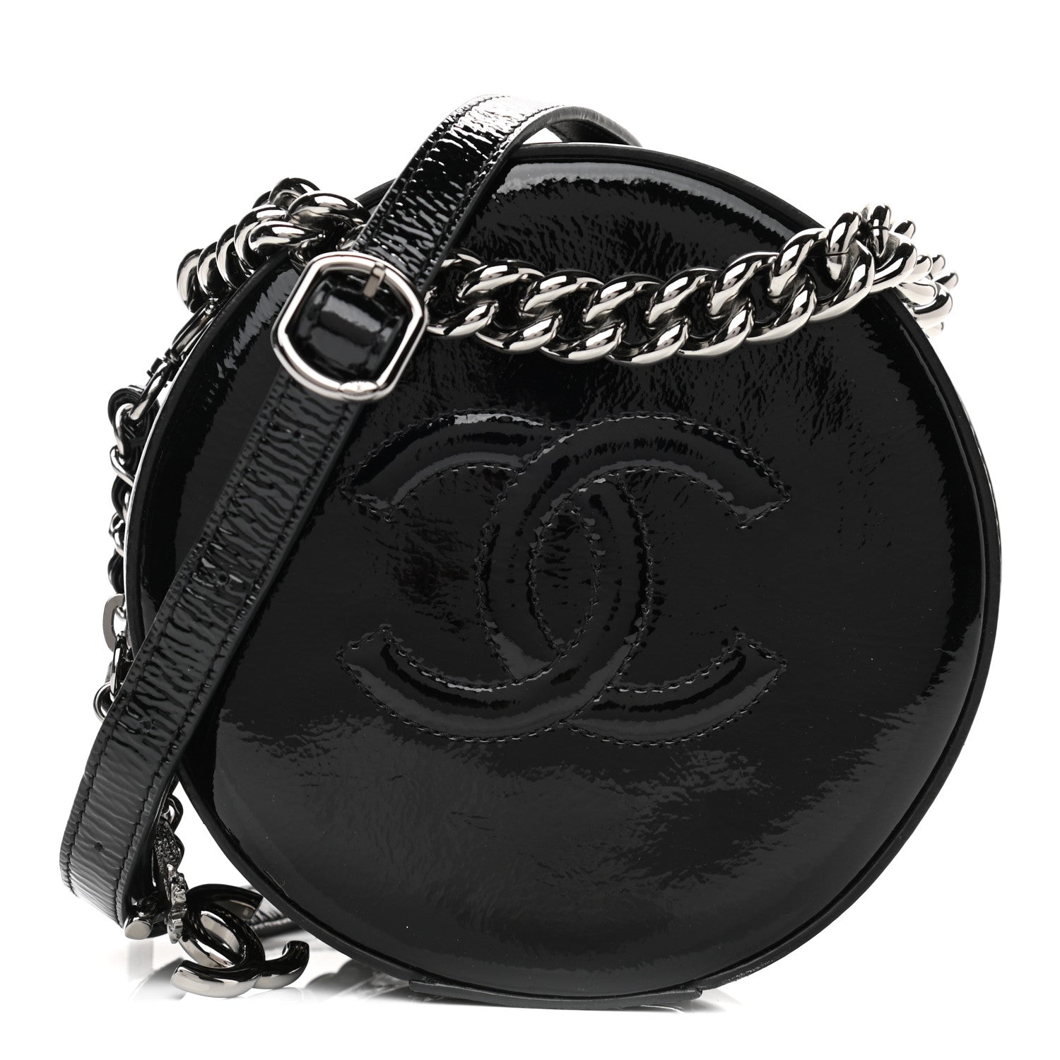 Chanel Patent Round As Earth Evening Bag Black 1 of 11