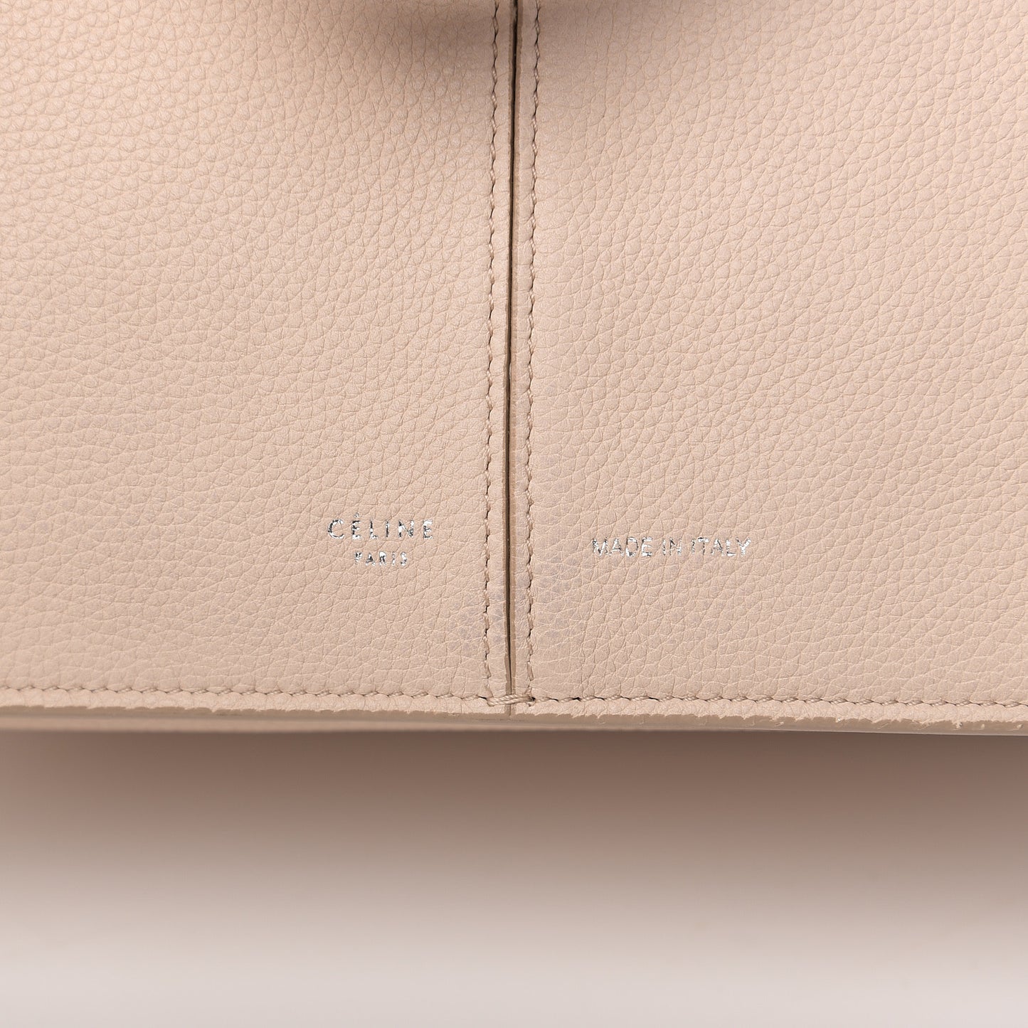 Baby Grained Calfskin Small Tri-Fold Bag Powder