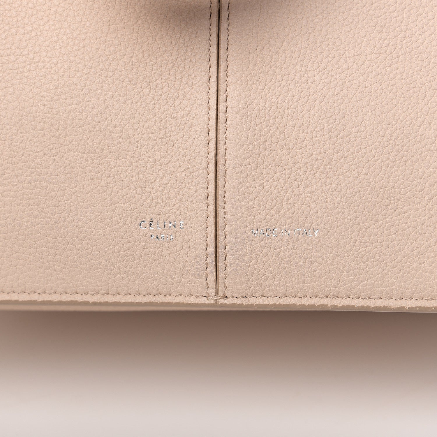 Celine Baby Grained Calfskin Small Tri-Fold Bag Powder 14 of 16